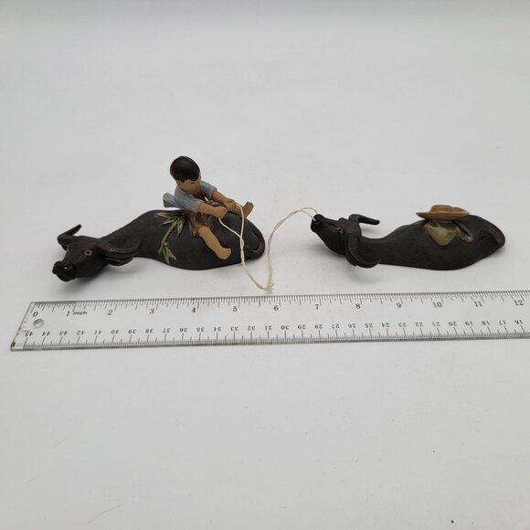 Shiwan Mudman Boy on Water Buffalo - Picture 4 of 5